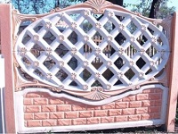 Декоративные секционные заборы из бетона