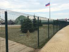 Забор из сетки З D для Военно-патриотического парка Патриот ВС РФ