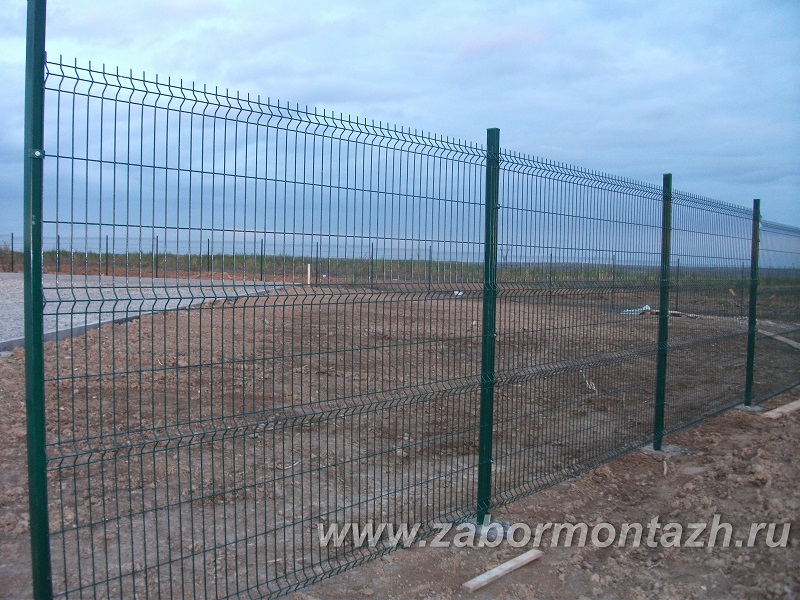 Забор из сетки З Д для школы в Калуге