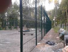Забор из сетки З D на спортивной площадке Конно-спортивный комплекс "4 сезона"