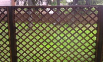 Забор решетка из дерева